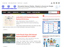 Tablet Screenshot of informasilomba.com